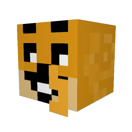 makachan15 Minecraft avatar head, 3D render
