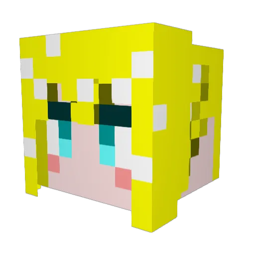 makahu Minecraft avatar head, 3D render