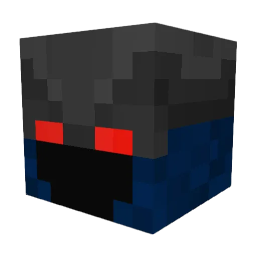 makaille Minecraft avatar head, 3D render