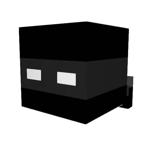 makame7 Minecraft avatar head, 3D render