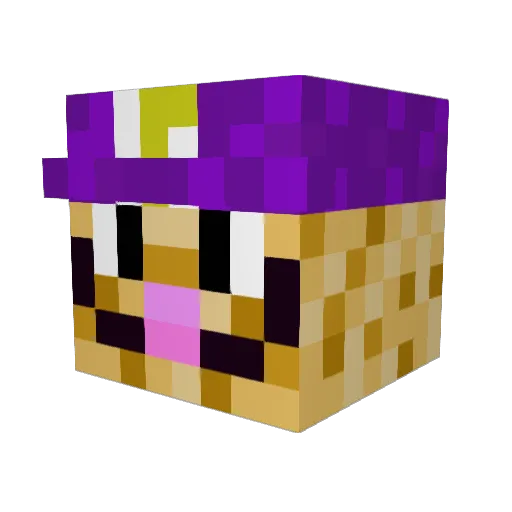 makamoo Minecraft avatar head, 3D render