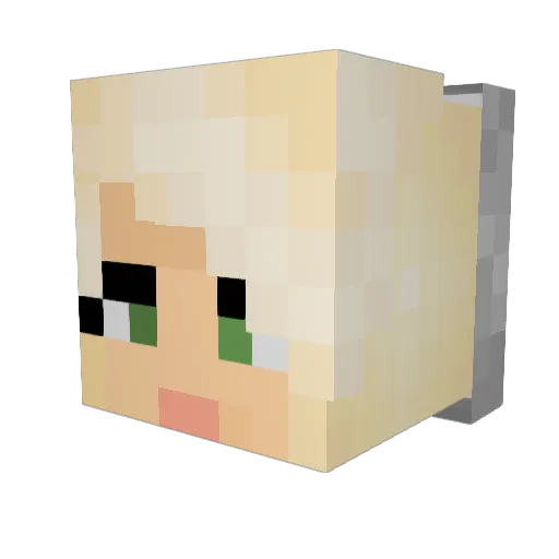 makana23 Minecraft avatar head, 3D render