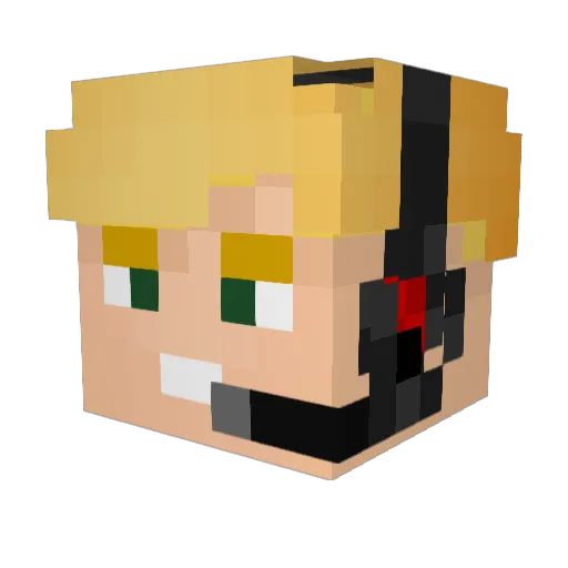makaronas0710 Minecraft avatar head, 3D render