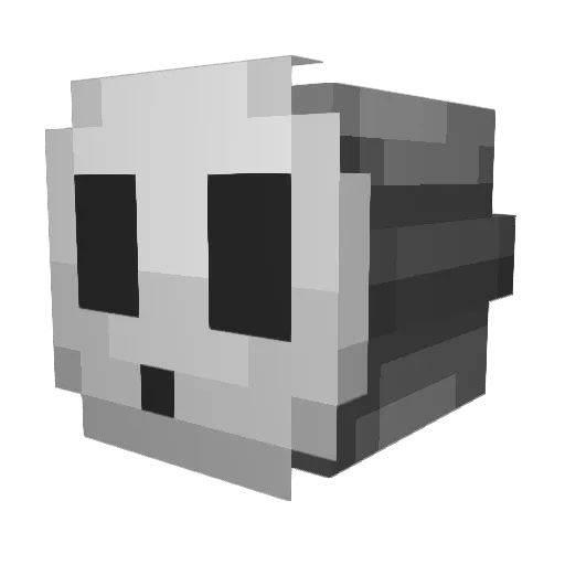 makavelly Minecraft avatar head, 3D render