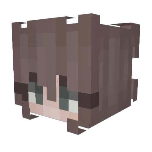 makayevk Minecraft avatar head, 3D render
