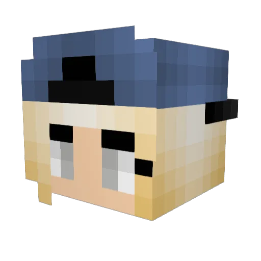makaylastep Minecraft avatar head, 3D render