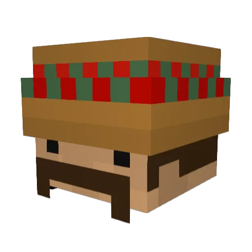 makeakillin Minecraft avatar head, 3D render