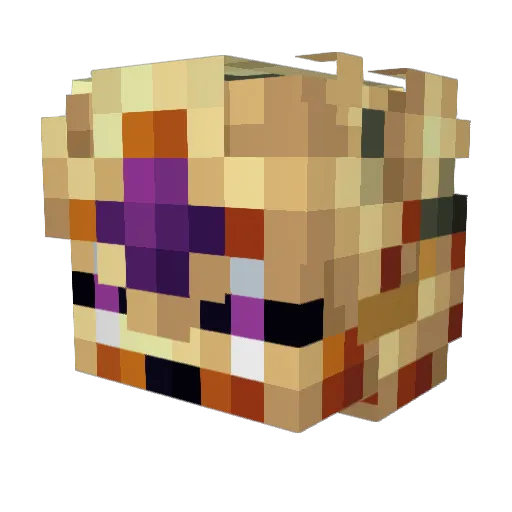 makenablue Minecraft avatar head, 3D render