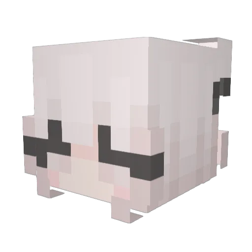 makenzi Minecraft avatar head, 3D render