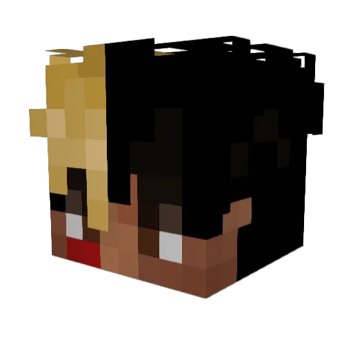 makeoutzay Minecraft avatar head, 3D render