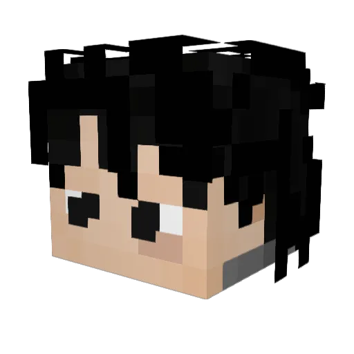 makermakerpro Minecraft avatar head, 3D render