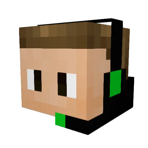 makerspace104 Minecraft avatar head, 3D render