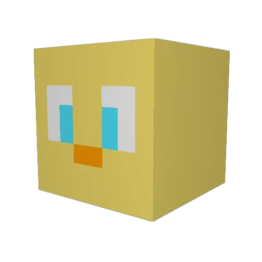 makewishkid2522 Minecraft avatar head, 3D render
