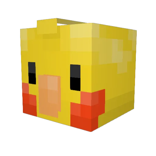 makhroo Minecraft avatar head, 3D render