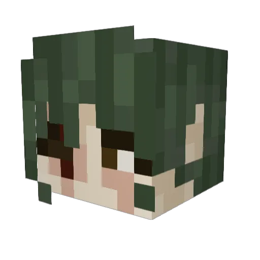 maki9449 Minecraft avatar head, 3D render
