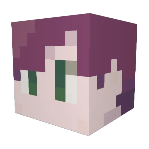 makigami_shhs Minecraft avatar head, 3D render