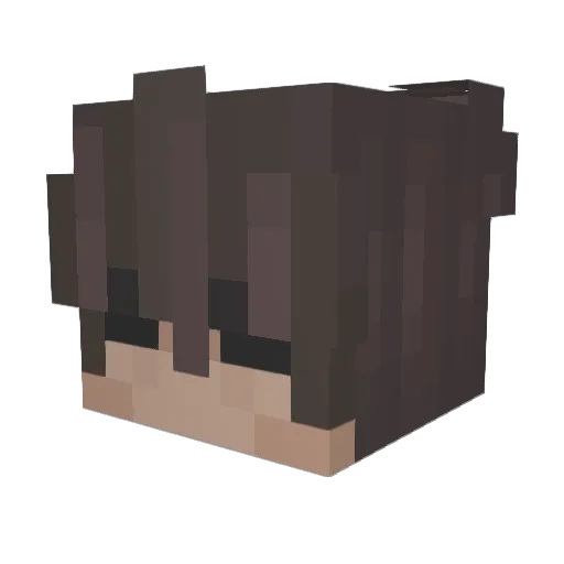 makiixoxo Minecraft avatar head, 3D render