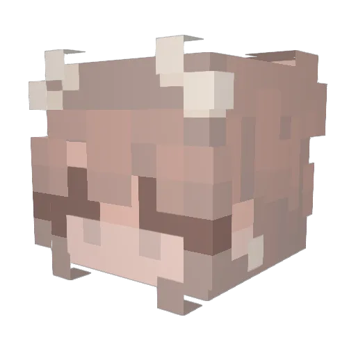 makillla Minecraft avatar head, 3D render