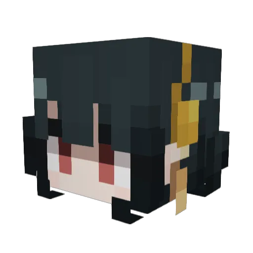 makima_0 Minecraft avatar head, 3D render