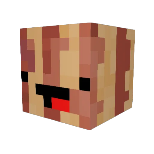 makinbacon12 Minecraft avatar head, 3D render