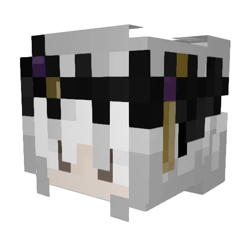 makingvoyage Minecraft avatar head, 3D render