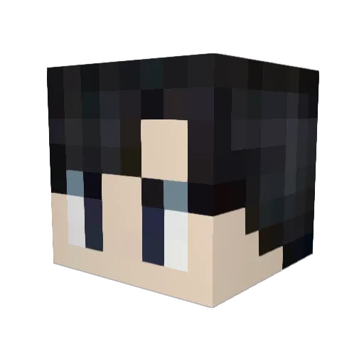 makio_dayo Minecraft avatar head, 3D render