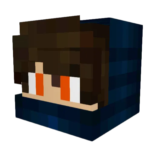 makisama Minecraft avatar head, 3D render