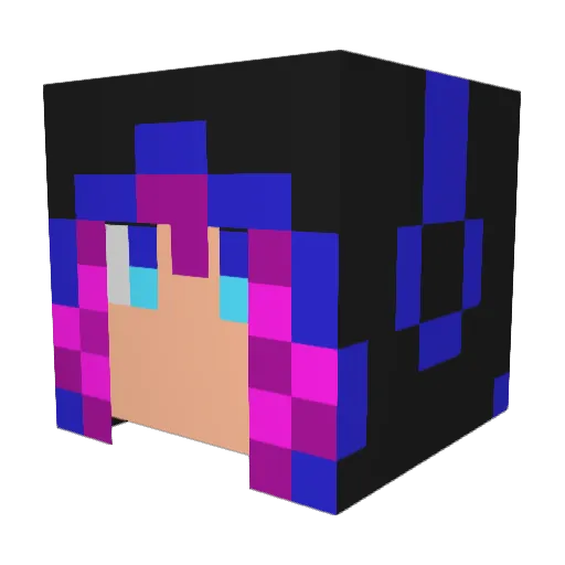 makitasang Minecraft avatar head, 3D render