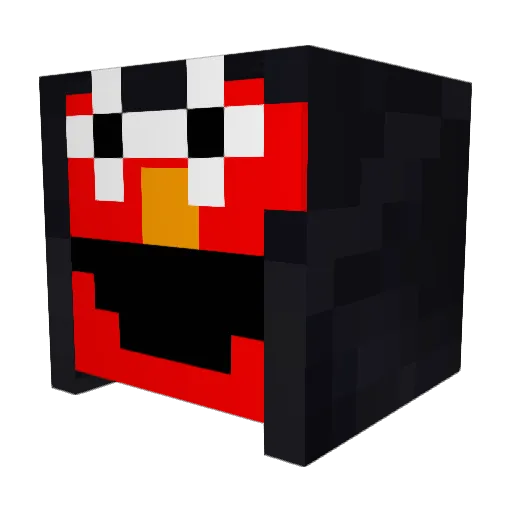 makiu100 Minecraft avatar head, 3D render