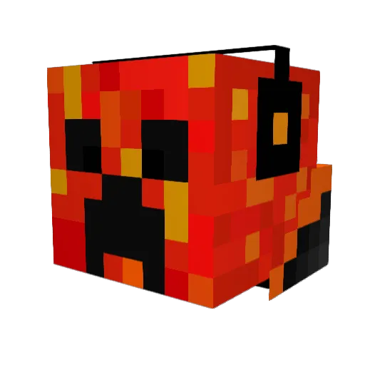 makjerobin Minecraft avatar head, 3D render