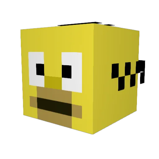 makkero Minecraft avatar head, 3D render