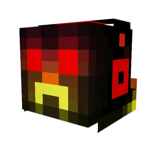 makkijr Minecraft avatar head, 3D render