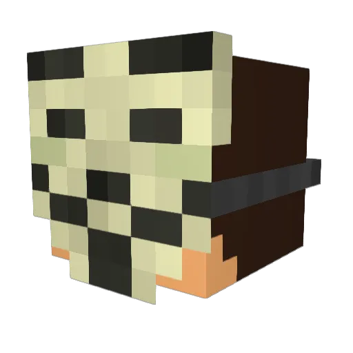 makkz Minecraft avatar head, 3D render
