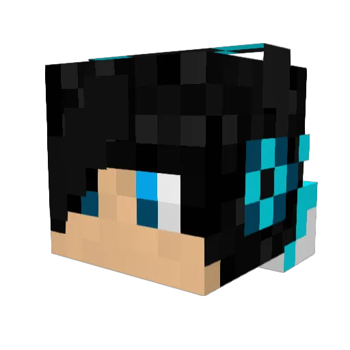 maklas Minecraft avatar head, 3D render