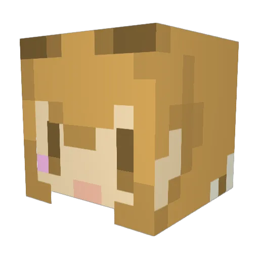 mako0804 Minecraft avatar head, 3D render