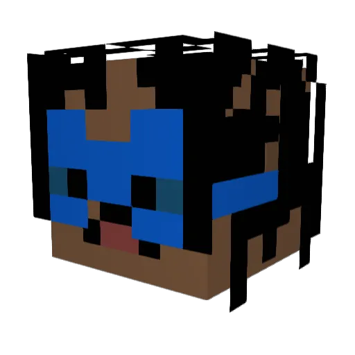 mako51 Minecraft avatar head, 3D render