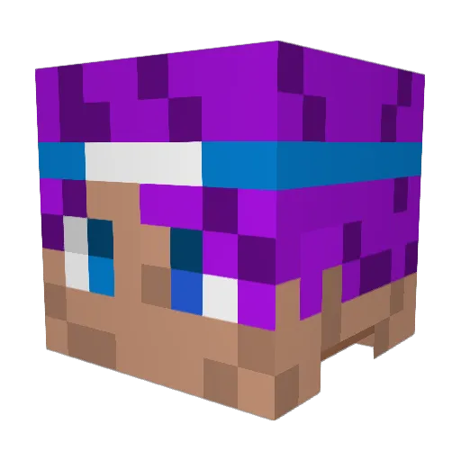 mako9q Minecraft avatar head, 3D render