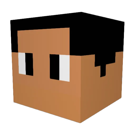 makodo1 Minecraft avatar head, 3D render