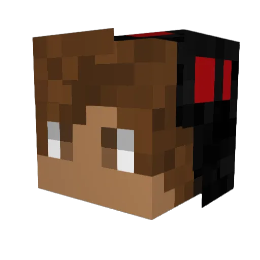 makomillion Minecraft avatar head, 3D render