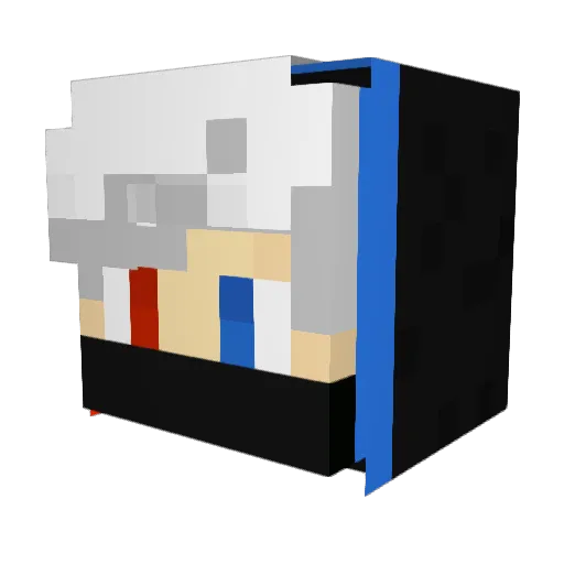 makoto0219 Minecraft avatar head, 3D render