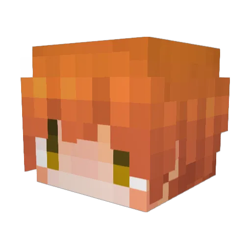 makotonnn Minecraft avatar head, 3D render