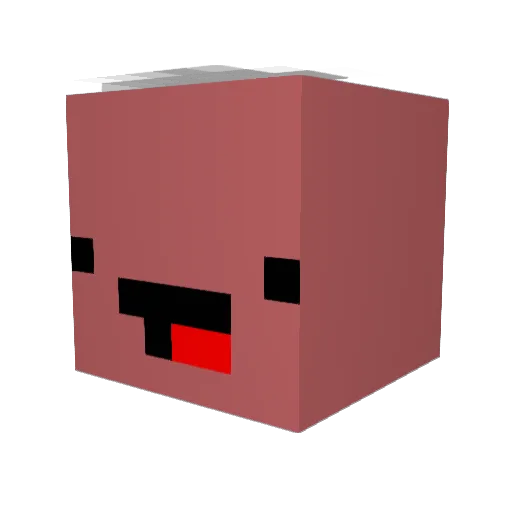 makotyan Minecraft avatar head, 3D render