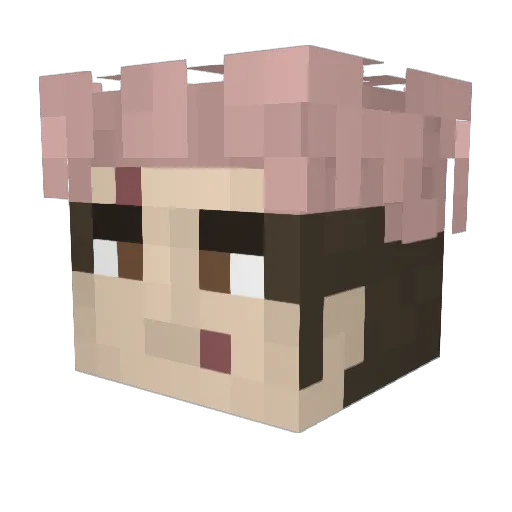 makpro777 Minecraft avatar head, 3D render