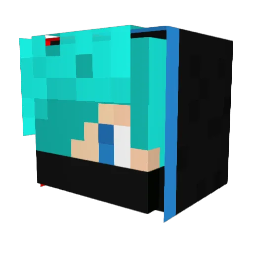 makrela1123 Minecraft avatar head, 3D render