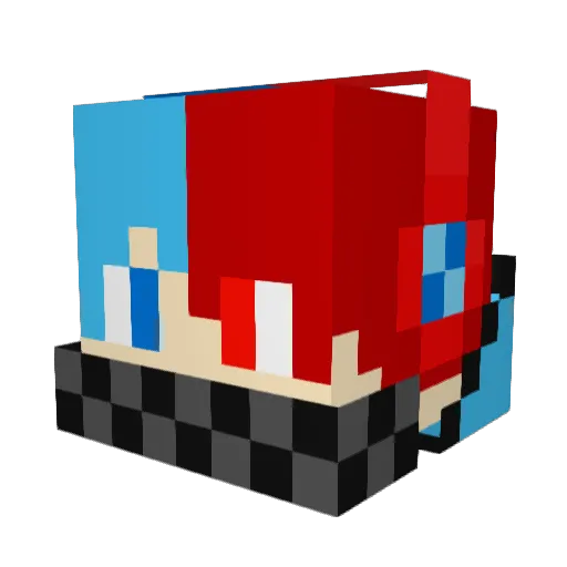 maks06 Minecraft avatar head, 3D render