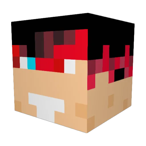 maks989 Minecraft avatar head, 3D render
