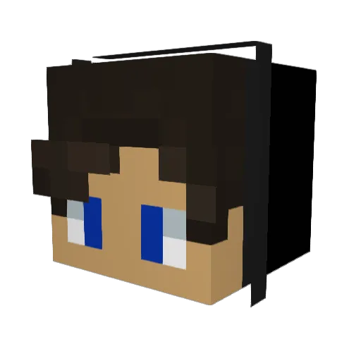 maksemiks Minecraft avatar head, 3D render