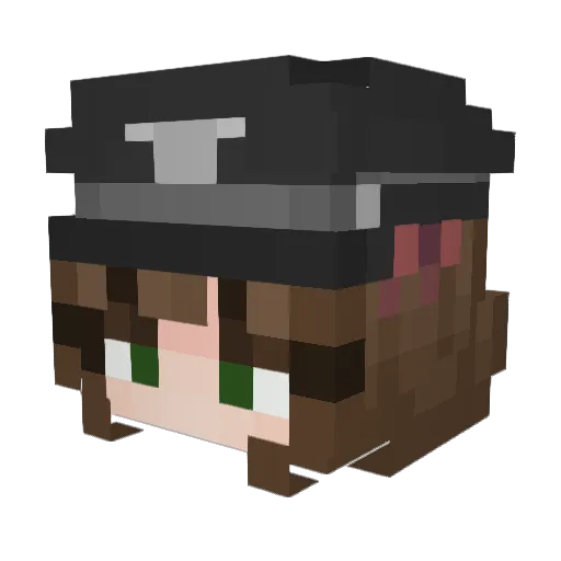 maksileon Minecraft avatar head, 3D render