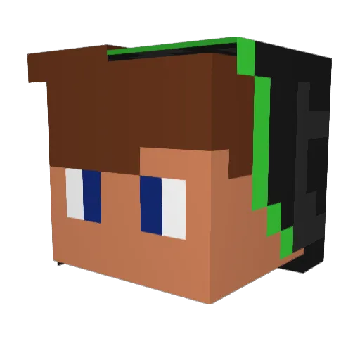 maksmalicki Minecraft avatar head, 3D render