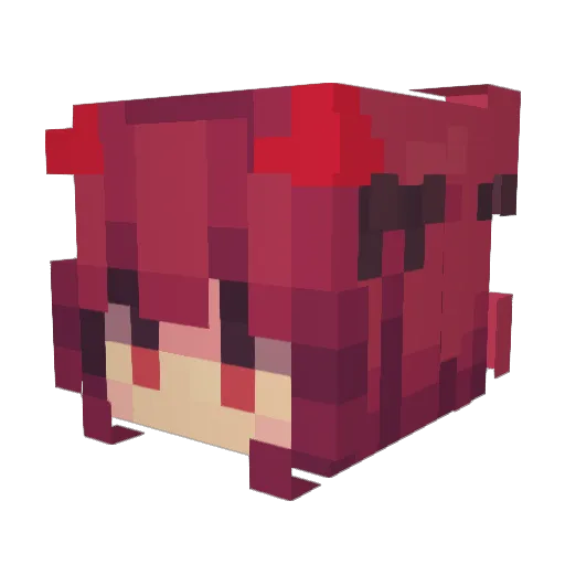 maksoni Minecraft avatar head, 3D render